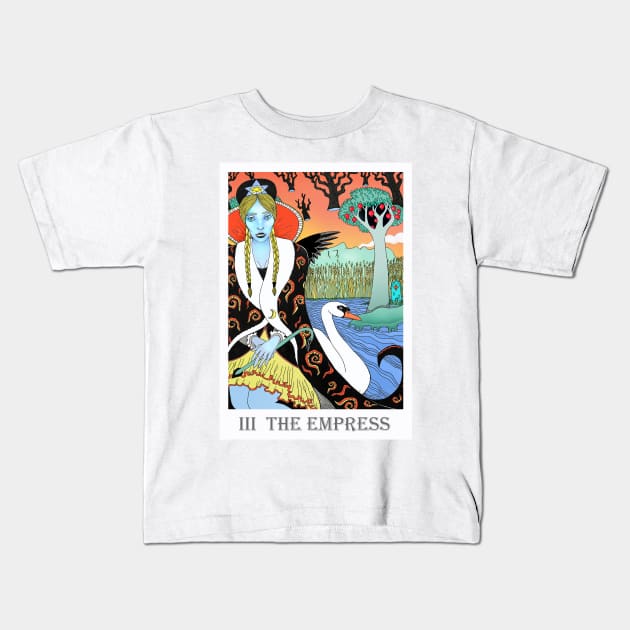 Tarot The Empress Kids T-Shirt by christoph